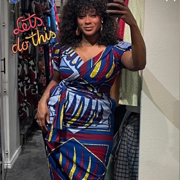 Mae Otti African Print Dress - Picture 8 of 9